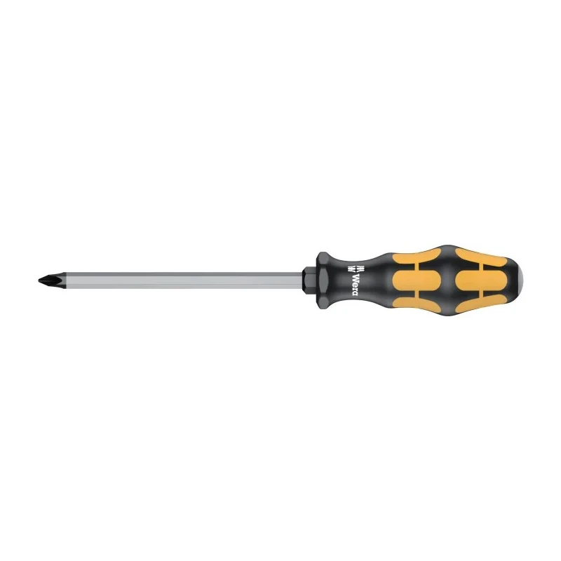Wera Standard Screwdriver PH3 Tip 150 mm Blade Kraftform Handle Chrome Plated Blade 05017015001