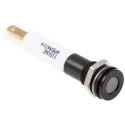 RS PRO White Panel Mount Indicator 110V AC 6mA IP67 Flush Bezel 846-2813