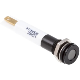 RS PRO White Panel Mount Indicator 110V AC 6mA IP67 Flush Bezel 846-2813