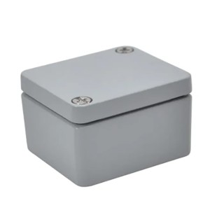 RS PRO Silver Lid Die Cast Aluminium Enclosure IP66 30 mm x 50 mm x 45 mm IP66