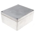 RS PRO Silver Lid Die Cast Aluminium Enclosure IP66 110 mm x 230 mm x 200 mm