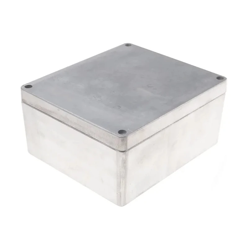 RS PRO Silver Lid Die Cast Aluminium Enclosure IP66 110 mm x 230 mm x 200 mm