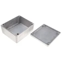 RS PRO Silver Lid Die Cast Aluminium Enclosure IP66 110 mm x 230 mm x 200 mm