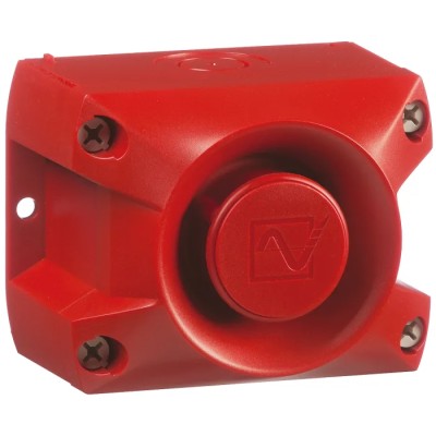 Pfannenberg PATROL Series Electronic Sounder Panel, IP66 Protection, Red ABS/Polycarbonate Housing, DC 24V, 100 23310630000