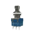 RS PRO Push Button Switch Latching PCB Mount Silver Actuator SPDT 24V DC 250V AC 846-6720