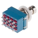 RS PRO Push Button Switch Latching PCB 12.2 mm Cutout 4PDT 24 V dc 250 V ac 846-6748