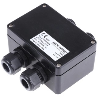 Bartec Polyester DIN Rail Enclosure Box 55mm Height 75mm Width 110mm Length IP66 Black ATEX Certified 07-3T03-1105/F001