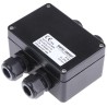 Bartec Polyester DIN Rail Enclosure Box 55mm Height 75mm Width 110mm Length IP66 Black ATEX Certified 07-3T03-1105/F001