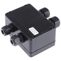 Bartec Polyester DIN Rail Enclosure Box 55mm Height 75mm Width 110mm Length IP66 Black ATEX Certified 07-3T03-1105/F001