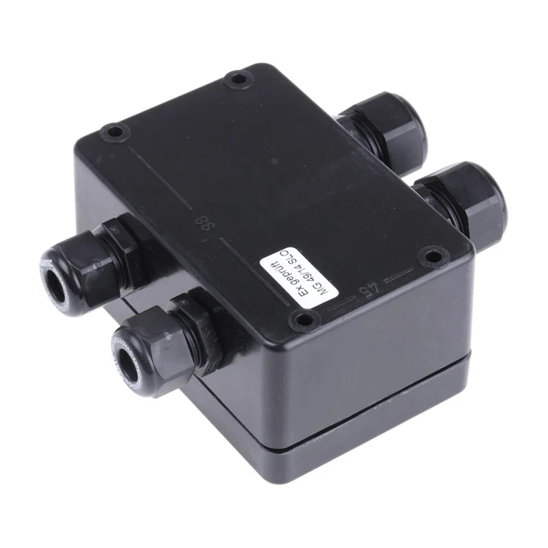 Bartec Polyester DIN Rail Enclosure Box 55mm Height 75mm Width 110mm Length IP66 Black ATEX Certified 07-3T03-1105/F001