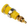 Hirschmann Test & Measurement Yellow Green Female Banana Socket 4 mm Connector Solder Termination 32A 1000V AC 972354188