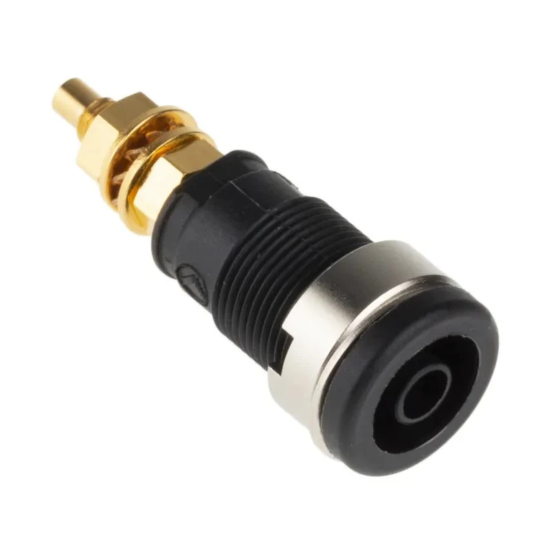 Hirschmann Test & Measurement Black Female Banana Socket 4 mm Connector 1000 V AC/DC 32A Solder Termination 972354100