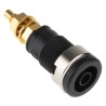 Hirschmann Test & Measurement Black Female Banana Socket 4 mm Connector 1000 V AC/DC 32A Solder Termination 972354100