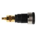 Hirschmann Test & Measurement Black Female Banana Socket 4 mm Connector 1000 V AC/DC 32A Solder Termination 972354100
