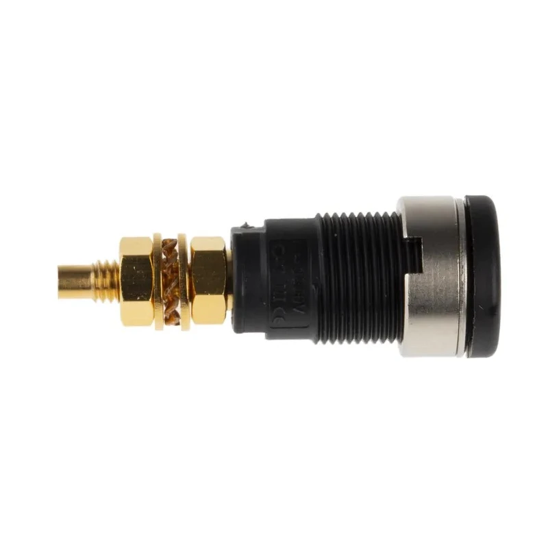 Hirschmann Test & Measurement Black Female Banana Socket 4 mm Connector 1000 V AC/DC 32A Solder Termination 972354100
