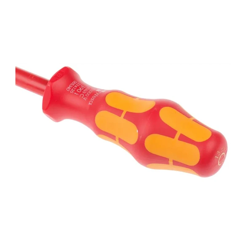 Wera Hexagon Nut Driver, 13 mm Tip, VDE/1000V Approved, 125 mm Blade, 237 mm Overall 05005340001