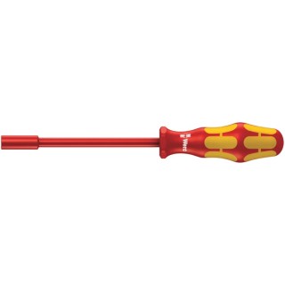 Wera VDE Hexagon Nut Driver with 12 mm Tip, 1000V Approved, 125 mm Blade, 237 mm Overall Length 05005335001