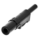 Hirschmann Test & Measurement Black Male Banana Plug, 4 mm Connector, Solder Termination, 60V dc, 30A, Nickel 931824100