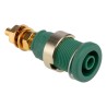 Hirschmann Test & Measurement Green Female Banana Socket 4 mm Connector Solder Termination 1000 V AC 1000 V DC 32A 972354104