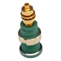 Hirschmann Test & Measurement Green Female Banana Socket 4 mm Connector Solder Termination 1000 V AC 1000 V DC 32A 972354104