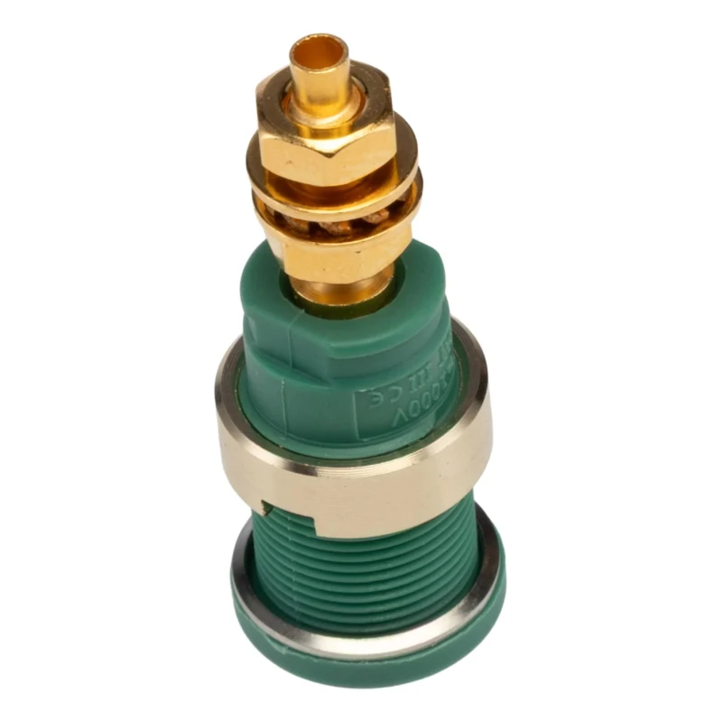 Hirschmann Test & Measurement Green Female Banana Socket 4 mm Connector Solder Termination 1000 V AC 1000 V DC 32A 972354104