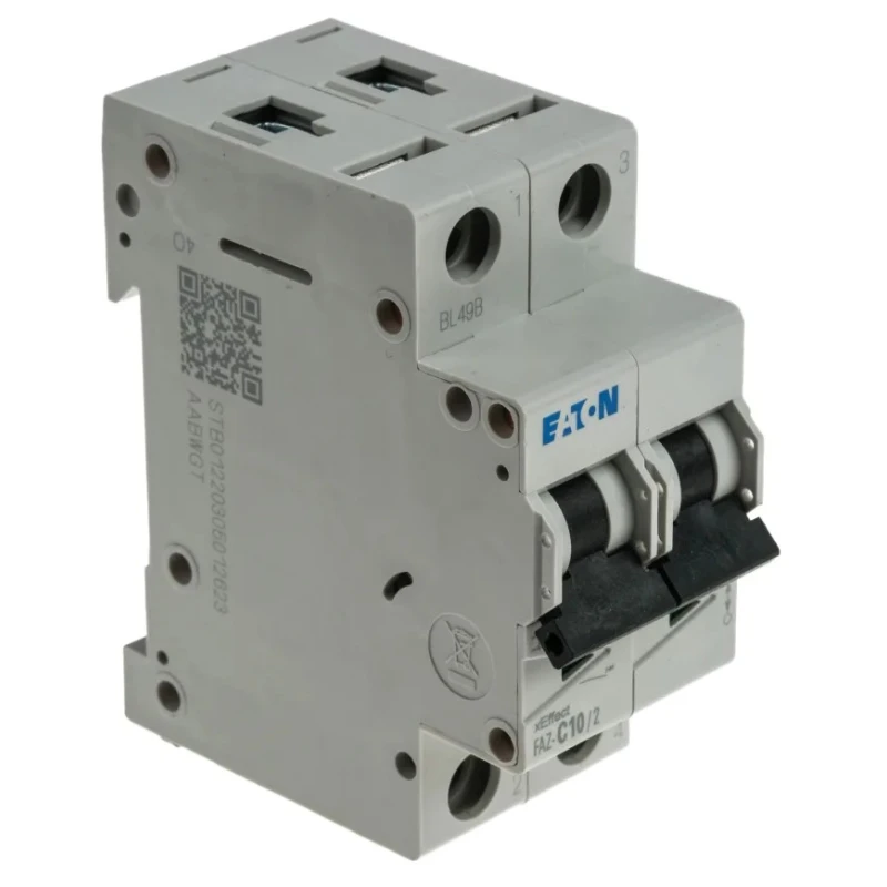 RS PRO xEffect Miniature Circuit Breaker, 2 Pole, 10 A, Type C, 415 V AC, 10 kA Breaking Capacity FAZ-C10/2 278756 FAZ-C10/2