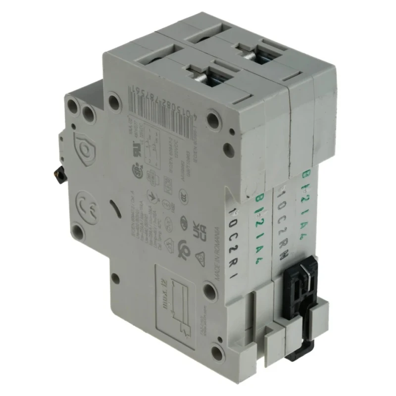 RS PRO xEffect Miniature Circuit Breaker, 2 Pole, 10 A, Type C, 415 V AC, 10 kA Breaking Capacity FAZ-C10/2 278756 FAZ-C10/2