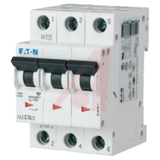Siemens xEffect Miniature Circuit Breaker 3-Pole, 50A Current Rating, Type C, 415V AC, 10 kA Breaking 278878 FAZ-C50/3