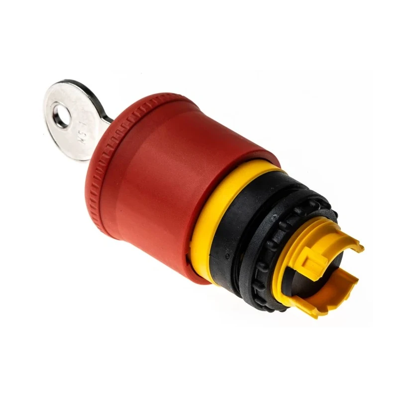 Eaton M22 Series Key Release Emergency Stop Push Button Head 22mm Cutout IP66 IP69K 216879 M22-PVS