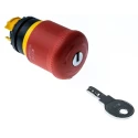 Eaton M22 Series Key Release Emergency Stop Push Button Head 22mm Cutout IP66 IP69K 216879 M22-PVS