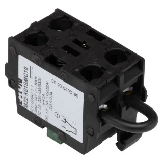 Eaton RMQ Titan M22 Series Contact Block, 500V, LED Illumination Green and Red, 1 NO/1 NC, Screw Terminal 121472 M22-K01SMC10