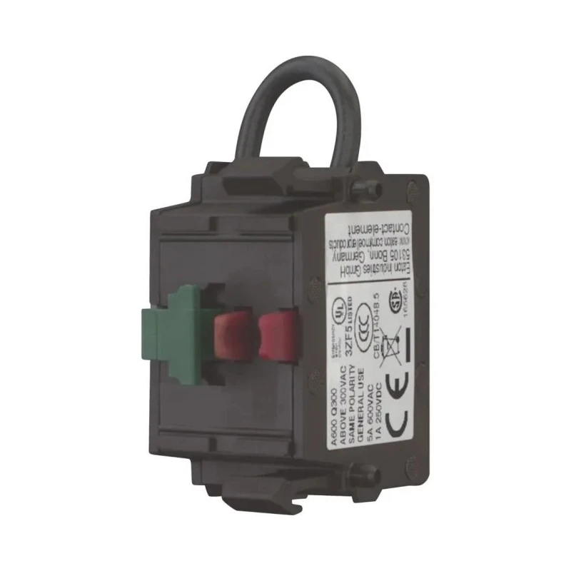 Eaton RMQ Titan M22 Series Contact Block, 500V, LED Illumination Green and Red, 1 NO/1 NC, Screw Terminal 121472 M22-K01SMC10