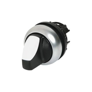 Eaton M22 Series 2 Position Selector Switch Head, 22 mm Cutout, Black Handle, IP66 216867 M22-WRK