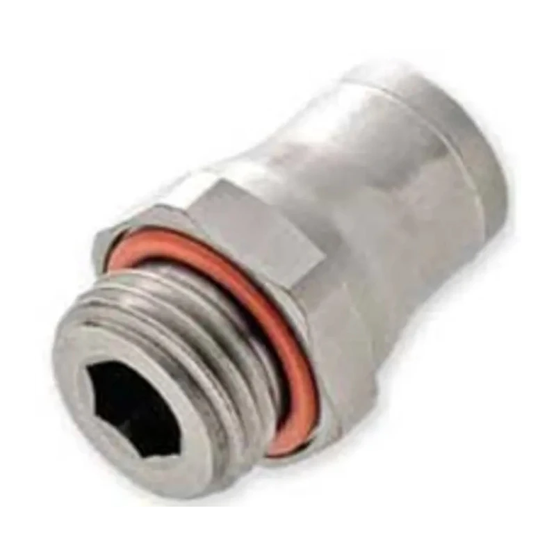 Legris LF3600 Series Pneumatic Male Threaded-to-Tube Fitting 1/8 in G Thread, Push-In 8 mm Tube, Nickel Plated Brass LF3600