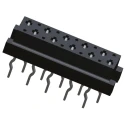 TE Connectivity Micro-MaTch Series Straight Through Hole PCB Socket, 10-Contact, 2 Row, 1.27 mm Pitch, 100V 1-2178710-0