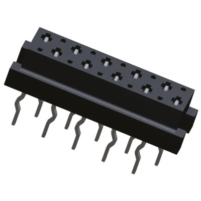 TE Connectivity Micro-MaTch Series Straight Through Hole PCB Socket, 10-Contact, 2 Row, 1.27 mm Pitch, 100V 1-2178710-0