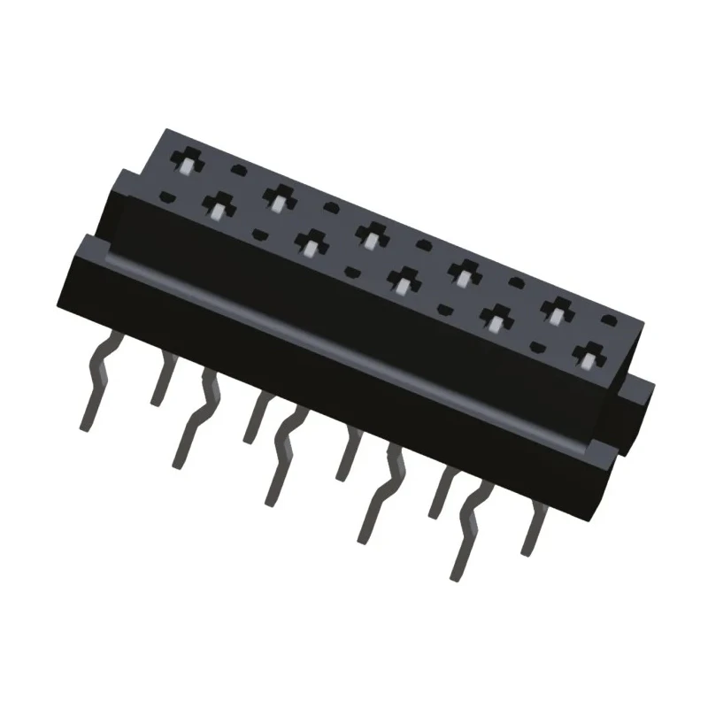 TE Connectivity Micro-MaTch Series Straight Through Hole PCB Socket, 10-Contact, 2 Row, 1.27 mm Pitch, 100V 1-2178710-0
