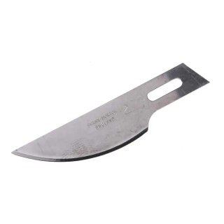 RS PRO Carbon Steel Curved Scalpel Blade No.2, 50 Pieces per Package 1242