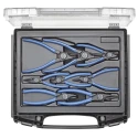 Gedore 8-Piece Circlip Plier Set with Chrome Vanadium Steel, Plastic-Dipped Handles, 10-60mm Capacity 2148706