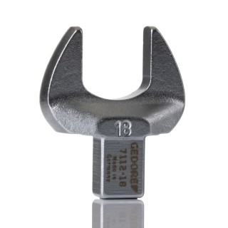 Gedore Open Ended Insert Spanner Head Vanadium Steel Chrome Finish 18 mm 9 x 12 mm Insert 7684560