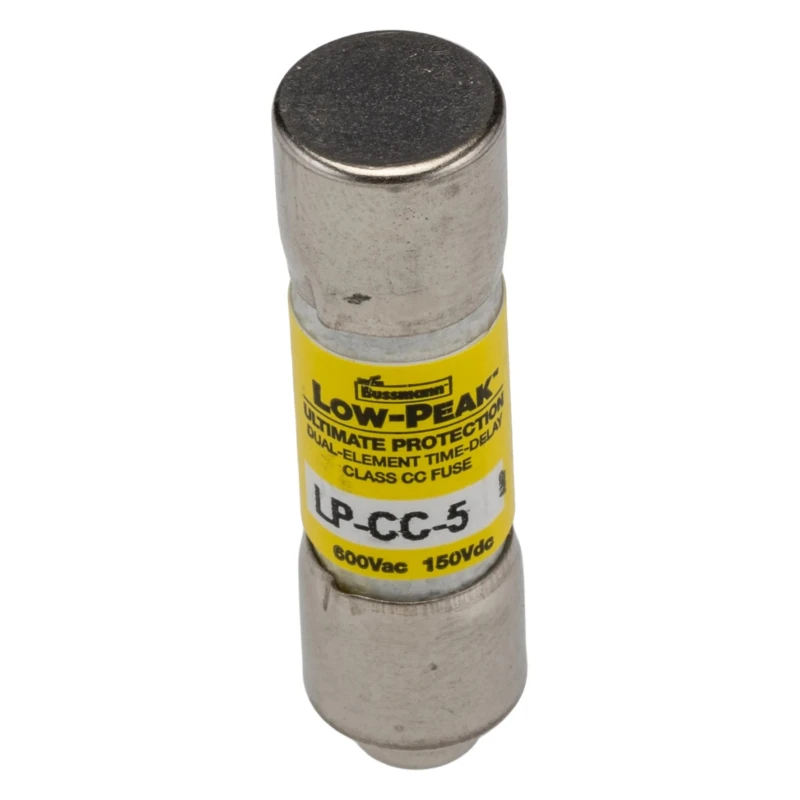 Eaton Melamine Cartridge Fuse 5A Current Rating, 10 x 38 mm, Time-Delay, 600V AC LP-CC-5