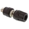 Hirschmann Test & Measurement Black 35A Test Connector with Brass Contacts Nickel Plated 2mm Hole Diameter 930103100