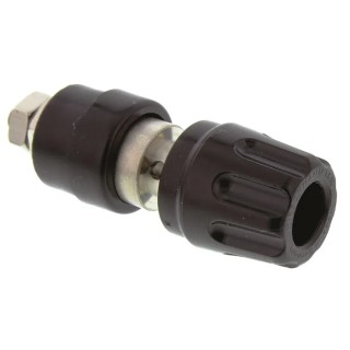 Hirschmann Test & Measurement Black 35A Test Connector with Brass Contacts Nickel Plated 2mm Hole Diameter 930103100