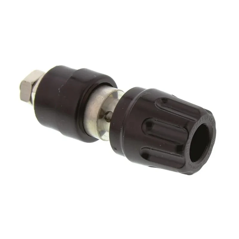 Hirschmann Test & Measurement Black 35A Test Connector with Brass Contacts Nickel Plated 2mm Hole Diameter 930103100
