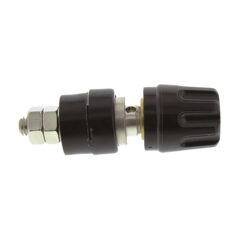 Hirschmann Test & Measurement Black 35A Test Connector with Brass Contacts Nickel Plated 2mm Hole Diameter 930103100