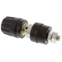 Hirschmann Test & Measurement Black 35A Test Connector with Brass Contacts Nickel Plated 2mm Hole Diameter 930103100