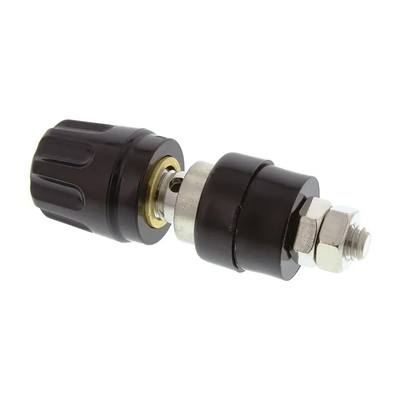 Hirschmann Test & Measurement Black 35A Test Connector with Brass Contacts Nickel Plated 2mm Hole Diameter 930103100