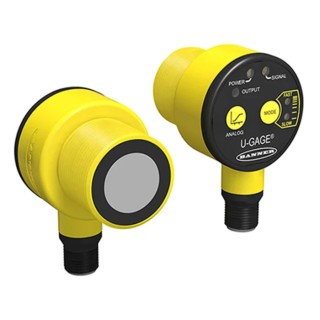 Banner Threaded Barrel Ultrasonic Proximity Sensor M30 1 m 40mA 4 to 20 mA 30V T30UXIAQ8