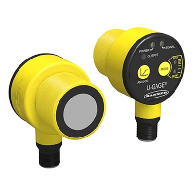 Banner Threaded Barrel Ultrasonic Proximity Sensor M30 1 m 40mA 4 to 20 mA 30V T30UXIAQ8