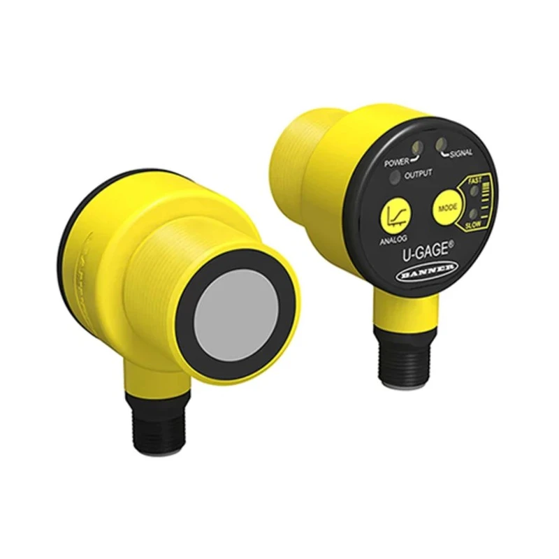 Banner Threaded Barrel Ultrasonic Proximity Sensor M30 1 m 40mA 4 to 20 mA 30V T30UXIAQ8